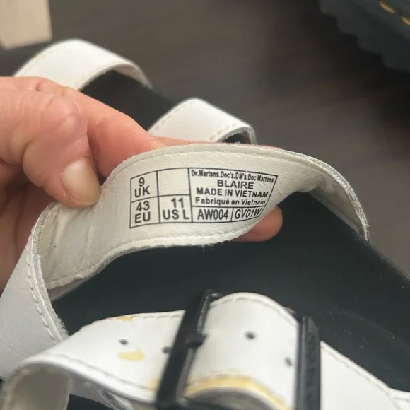 WOMEN'S DR. MARTENS BLAIRE PLATFORM SANDALS SIZE 11 US/L - Picture 12 of 12